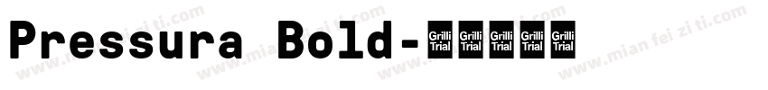 Pressura Bold字体转换